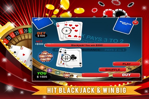 21 Blackjack FREE - Play and Practice Classic Basic Strategy screenshot 4