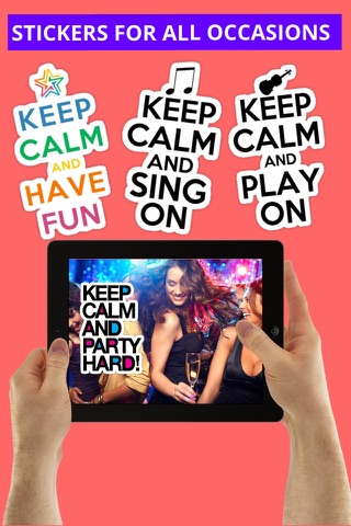 Free Keep Calm Stickers screenshot 3