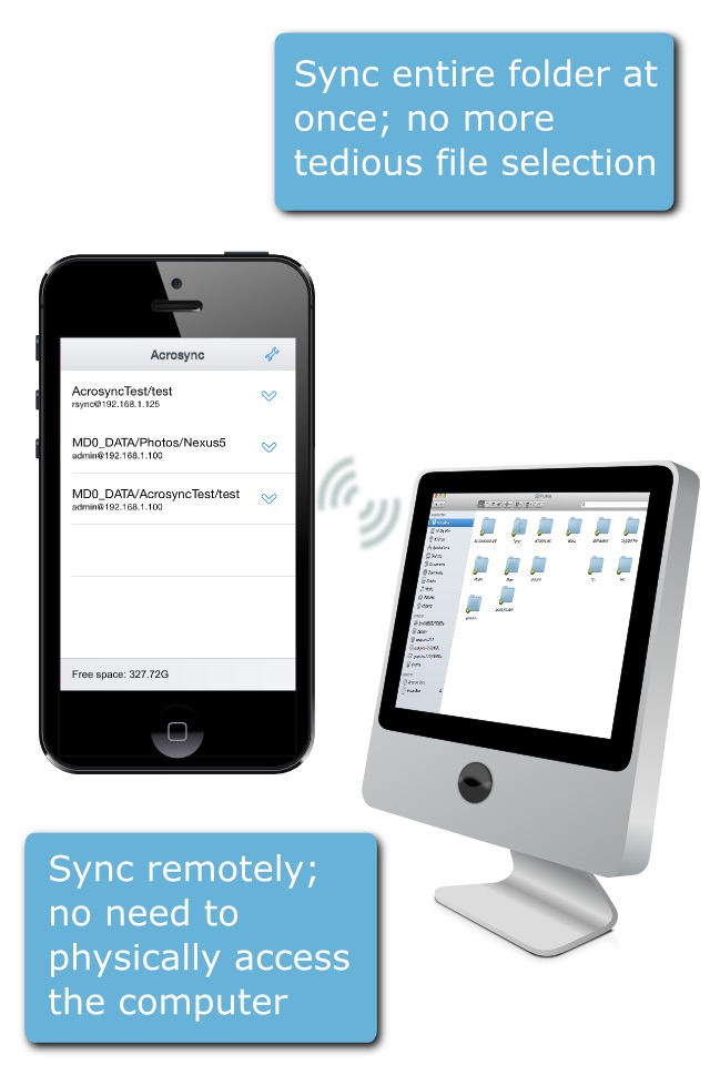 Acrosync - private cloud drive powered by rsync screenshot 3