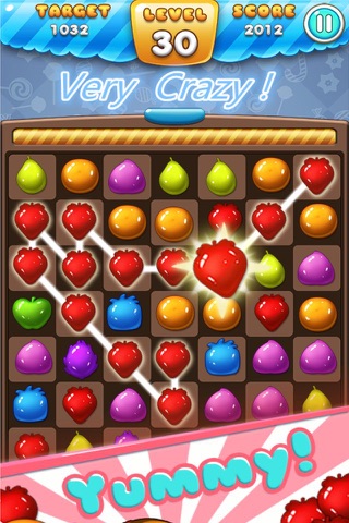 Ace Fruit Connect Sugar Mania HD 2 - Fruits Link Best Match 3 Puzzle Game Free screenshot 4