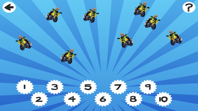 A Motorcycle Counting Game for Children: learn to count 1 - 10