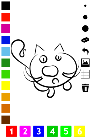 A Coloring Book for Little Children: Learn to draw and color cat and kittens screenshot 4