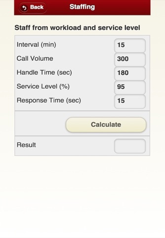 Call Center Calc screenshot 2