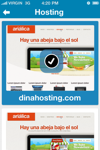 Dinahosting para iPhone screenshot 2