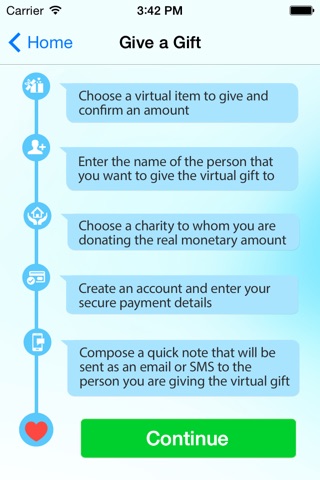 Gift of Kindness - Give virtual gifts of thanks whilst donating to charity screenshot 3