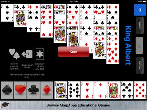 King Albert Solitaire screenshot 2