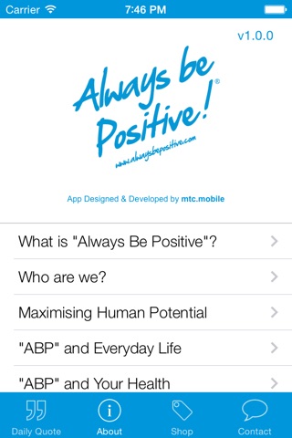 Always be positive! screenshot 2