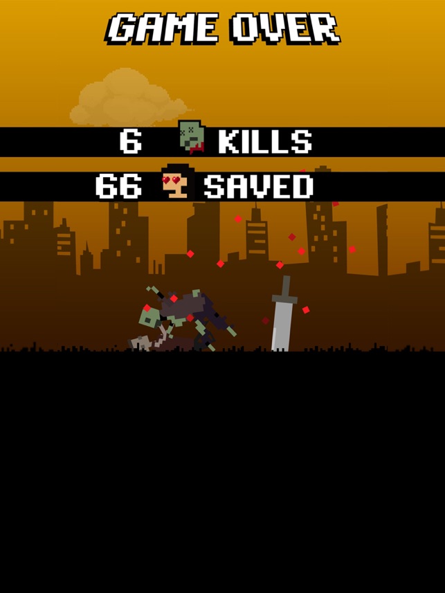 Bloody Pixel Zombies, game for IOS