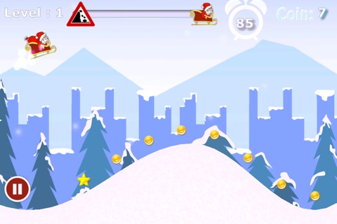 Christmas Santa Mountain Race - cool speed downhill racer screenshot 2