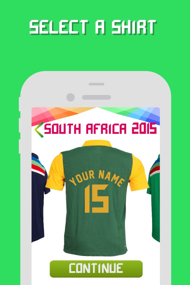 Cricket World Cup 2015 Jersey Maker screenshot 2