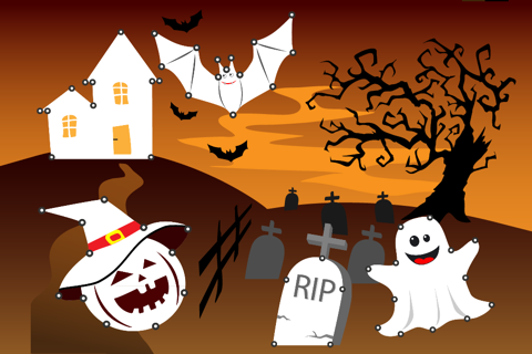 Punto Halloween - Fun app for kids for drawing and connecting the dots screenshot 2