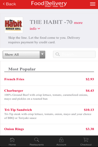 Food for Delivery Restaurant Delivery Service screenshot 3