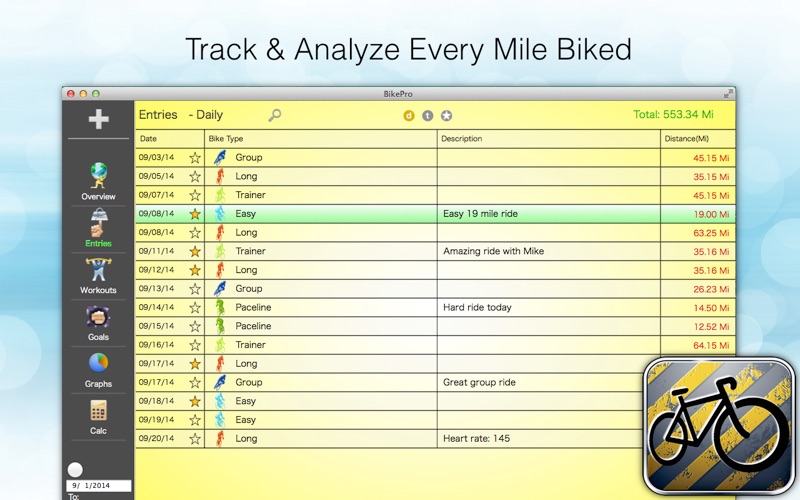 BikePro - Biking &amp; Cycling Log thumbnail 2
