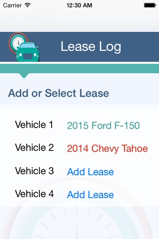 Lease Log screenshot 2