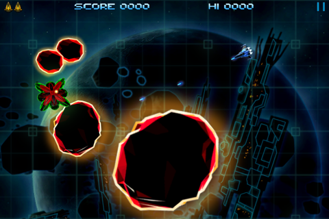 Retro Dust - Classic Arcade Asteroids Vs Invaders FREE screenshot 2