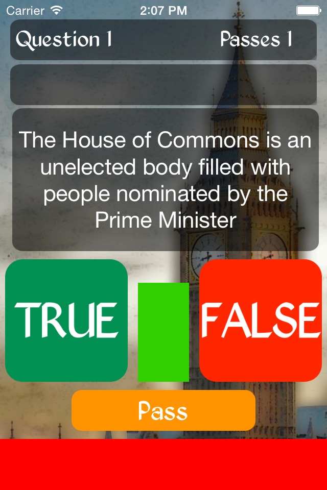 True or False - The House of Commons Trivia Quiz screenshot 2