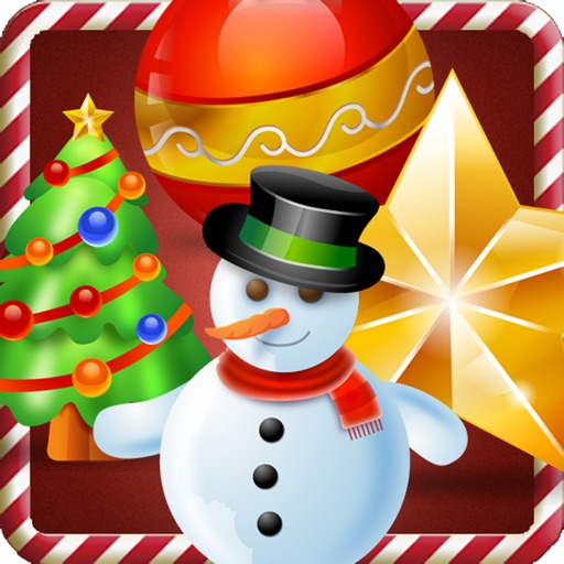 Christmas eve slider. A free match 3 puzzle game with snow fall for whole family icon