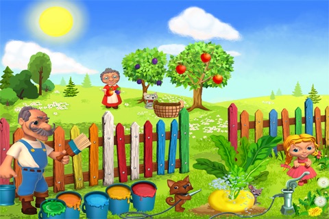 Репка - живая и добрая интерактивная развивающая сказка для детей. screenshot 4