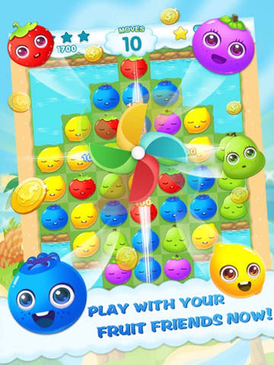 Fruit Blast - line-drawing puzzle game