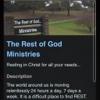 The Rest of God... Ministries