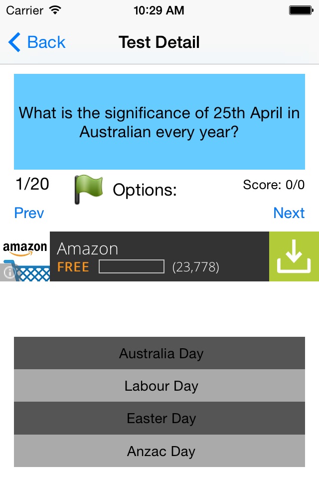 Australian Citizenship Test - Free 480 Questions to practice the citizenship test for Australia screenshot 2