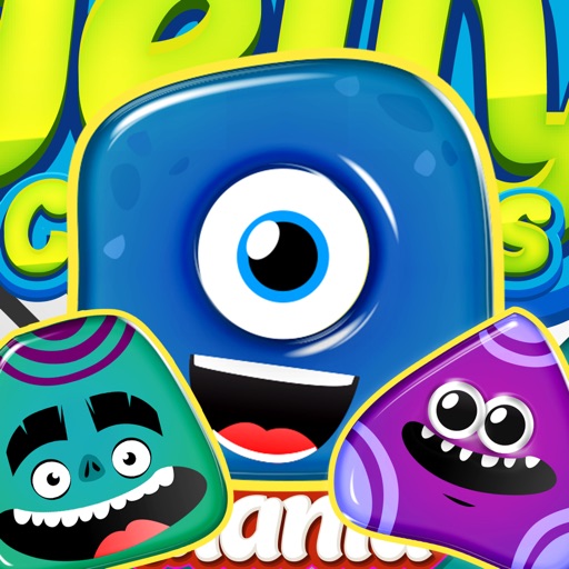 Jelly Creatures Match 3 Mania - Brilliant Multiplayer where you Draw Lines, Connect & Link Interlocked Colorful Monsters icon