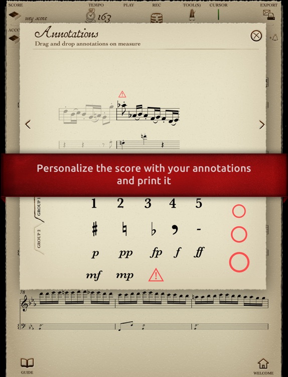 Play Beethoven – Symphony No. 3 "Eroica" – I. Allegro con brio (interactive violin sheet music) screenshot-3