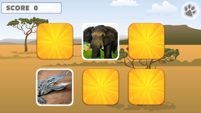 Animal Memory Matching Games for kids