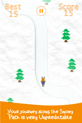 Snow Skiing Stay on Path screenshot 3