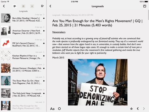 lire for iPad (Full-text RSS) screenshot 2