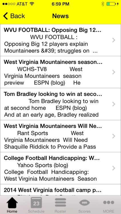 College Sports - West Virginia Football Edition