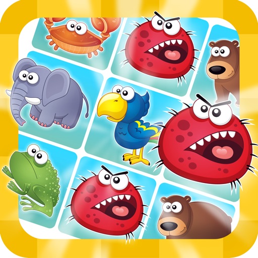 Evolution of Darwin's HD - logical puzzle game for kids and toddler match 3 in a row theory Icon