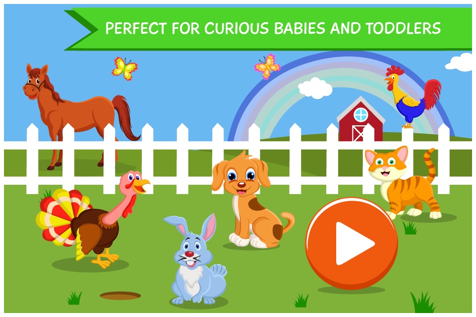 Peekaboo Farm Animals Lite - fun learning kids game screenshot 2