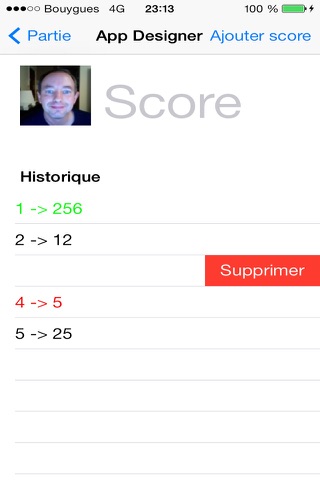 Score Log screenshot 3