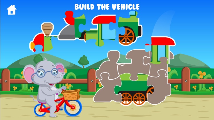 Elephant Preschool Playtime Kids Puzzle Game
