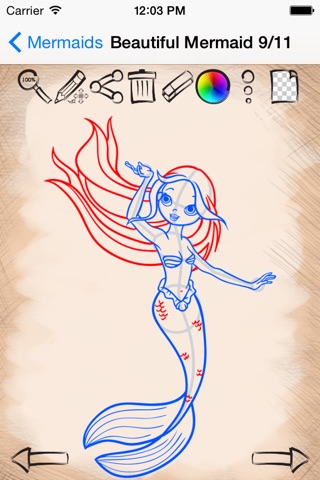 How To Draw Mermaids screenshot 3
