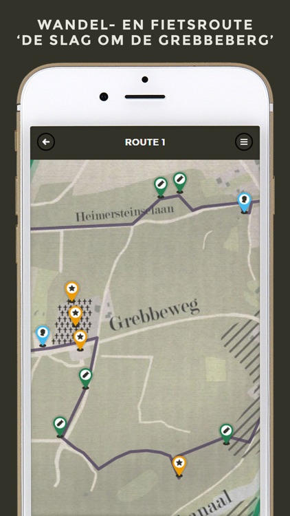 De slag om de Grebbeberg - Interactieve route