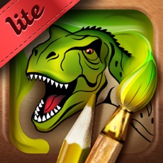 Activities of Coloring Book. Dinosaurs. Lite