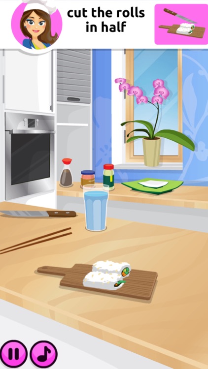 Yummi Sushi Cooking for Kids - Free Japan Vegetarian Recipes Game with Chef Emma screenshot-3