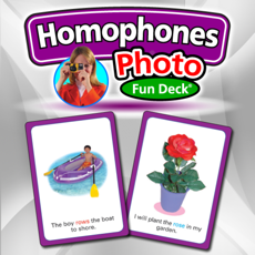 Activities of Homophones Photo Fun Deck