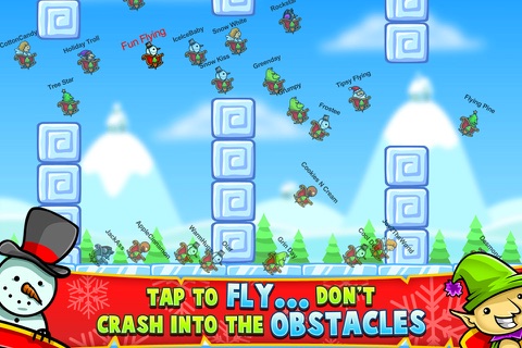 Christmas Race – Fun Flying Santa Claus Game screenshot 2