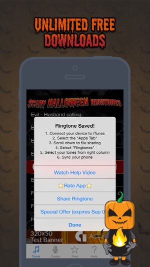 Halloween Ringtones - Scary Sounds for your iPhone(圖2)-速報App