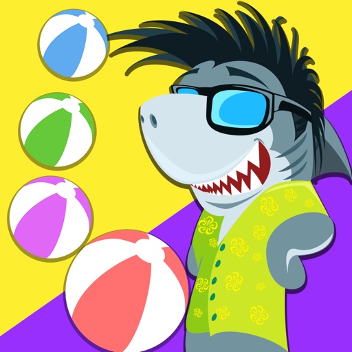 Funky Shark Bubble Beach Mania - marble shooting puzzle game icon