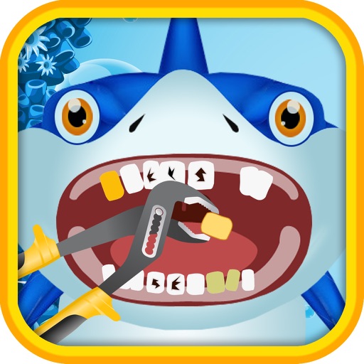 Big Monster Shark Kids Dentist with Sweet Fun Retreat Game Free icon