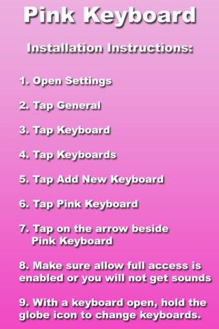 Pink System Keyboard screenshot 2