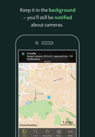 CruzeBy - Speed Cameras & Speedometer screenshot 4