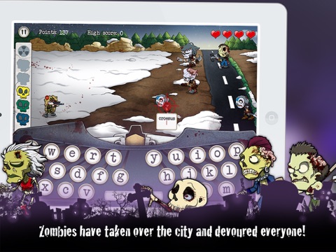 Typing vs Zombies HD screenshot 4
