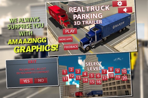 Trucker parking simulator - real highway truck driver screenshot 4