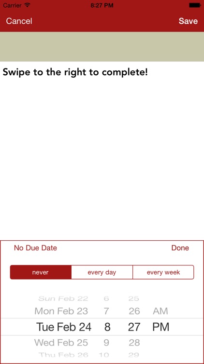 Just to do To-do list