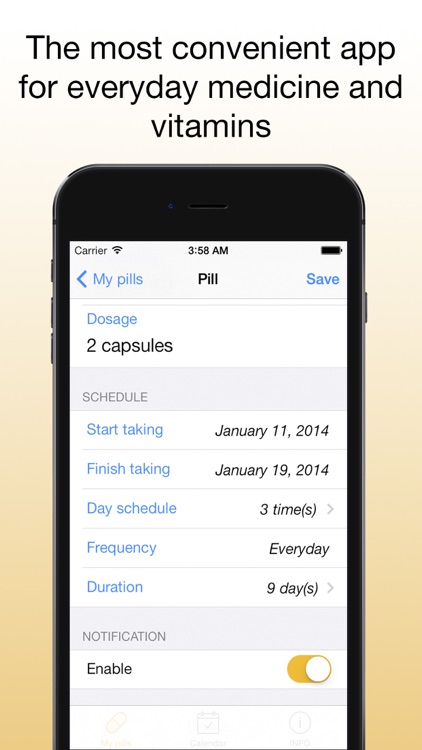 Pills - reminder for daily taking medicine and pills medication reminder